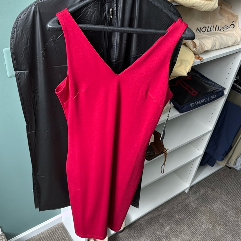 Red Sheath Dress WHBM